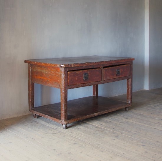 A 19th century baker's table