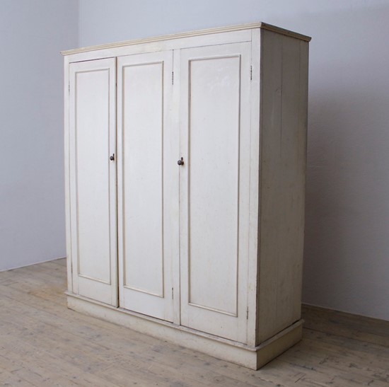 A C19th linen cupboard from Hilborough Hall in Norfolk