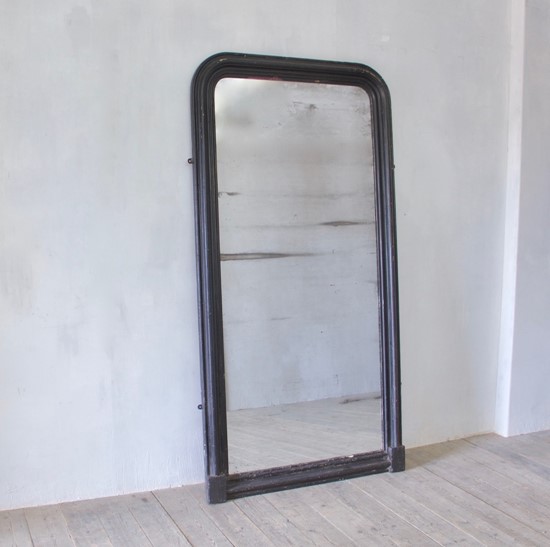 A large and handsome 19th century ebonised dressing mirror
