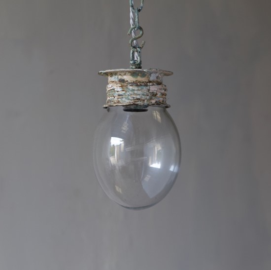 An 'egg' pendant light