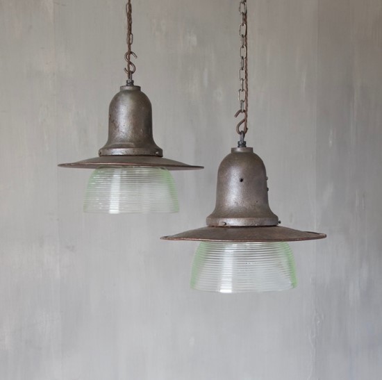 A pair of Russian pendant lights