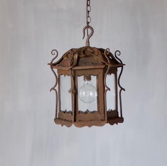 An Art Nouveau lantern
