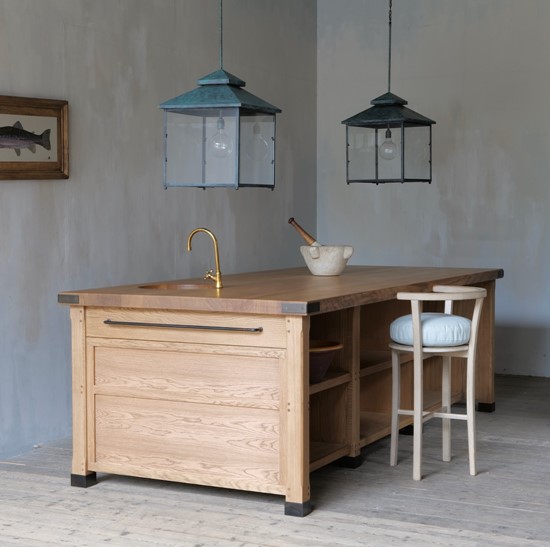 A bespoke kitchen island