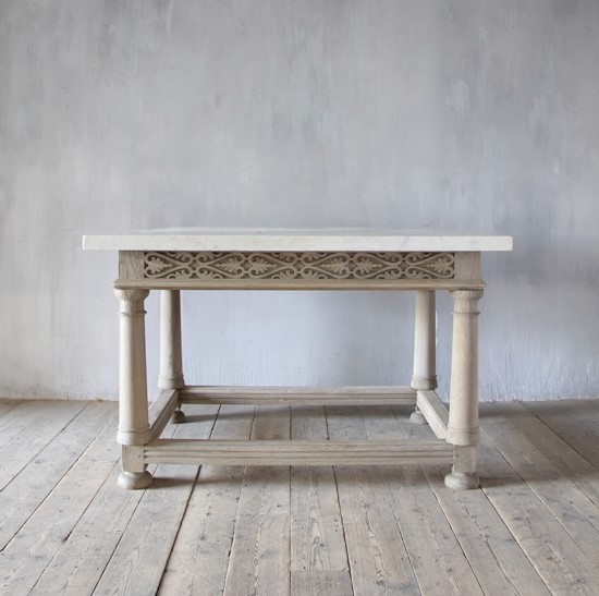 A bespoke hall table